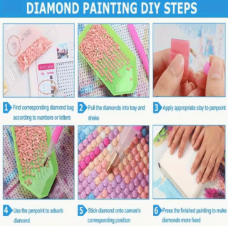 Preview: Diamond Painting Drachenkaiserin in rotem Gewand